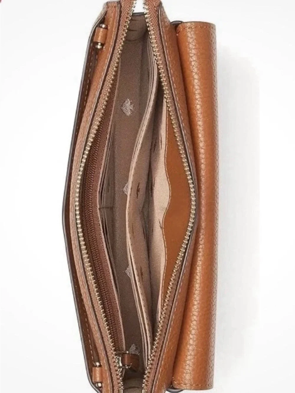 Kate Spade Small Flap Crossbody Bag Leila Warm Ginge Brown Leather